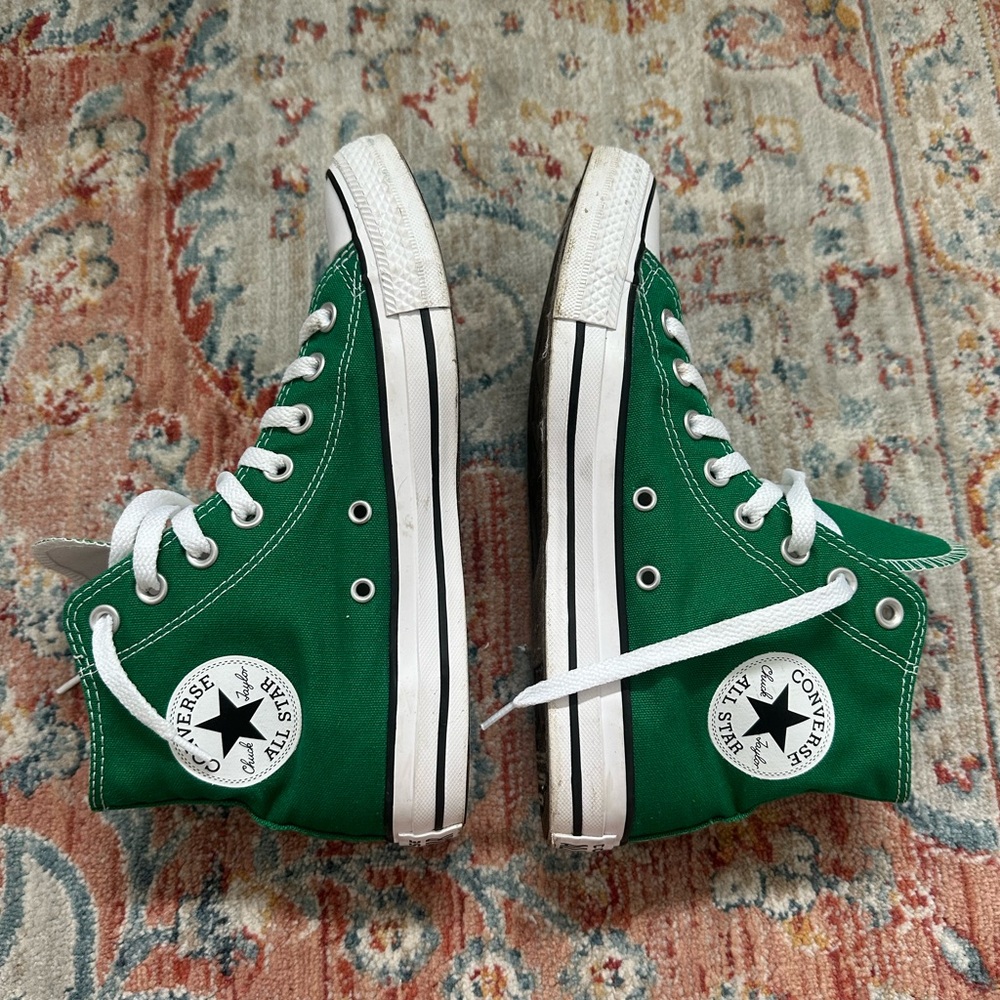 Amazon Green Converse High Tops
